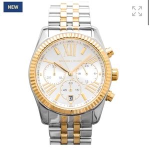 Michael Kors Lexington Chronograph two-tone watch